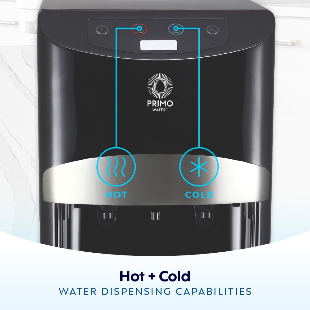 Primo Electronic Control Black and Stainless Steel Bottom Load Water Cooler — product detail