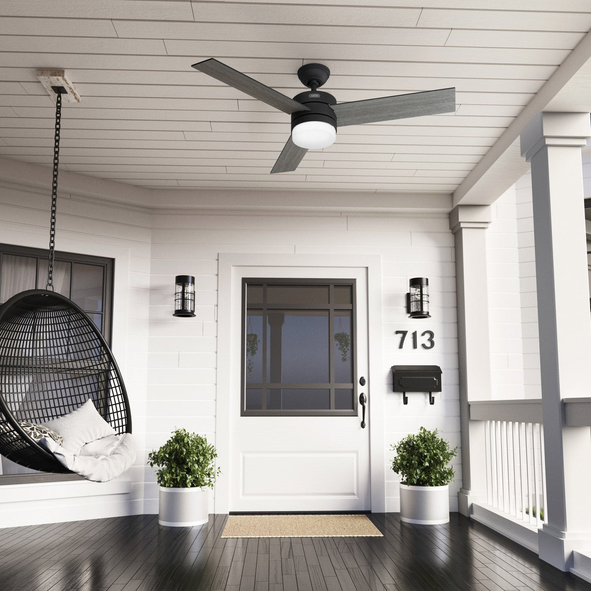 Hunter Exeter 54” 3-Blade Indoor / Outdoor Ceiling Fan — exact product 1