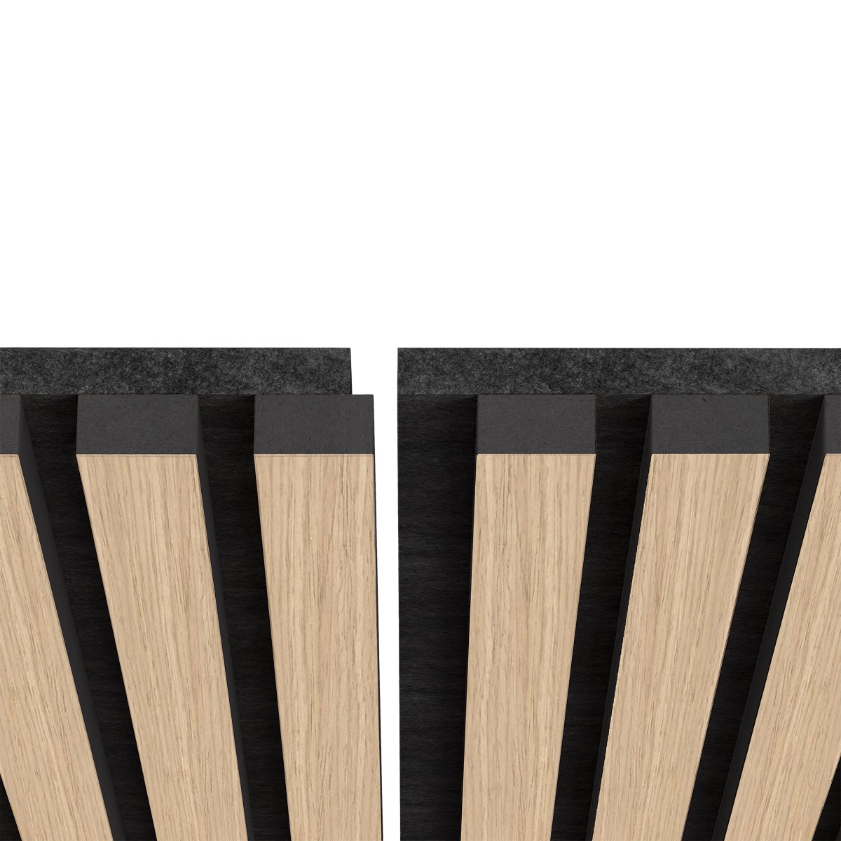 Artika Sonolok Sound-Absorbing Slatted Panel Kit, Oak and Black — product detail