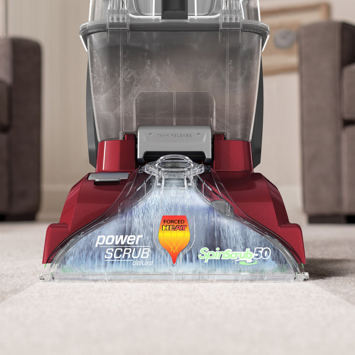 Hoover PowerScrub Deluxe Carpet Cleaner with 64 oz Pet Carpet Cleaner Solution — exact product 1