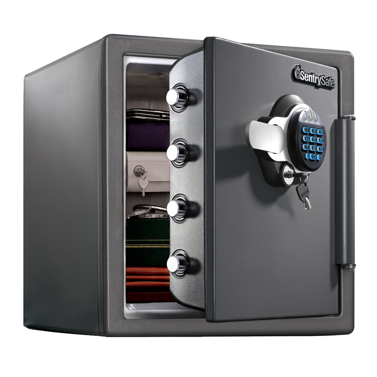 Large Steel Fireproof Waterproof Safe with Digital Keypad, 17.8 in x 16.3 in x 19.3 in — Large Steel Fireproof Waterproof Safe with Digital Keypad, 17.8 in x 16.3 in x 19.3 in