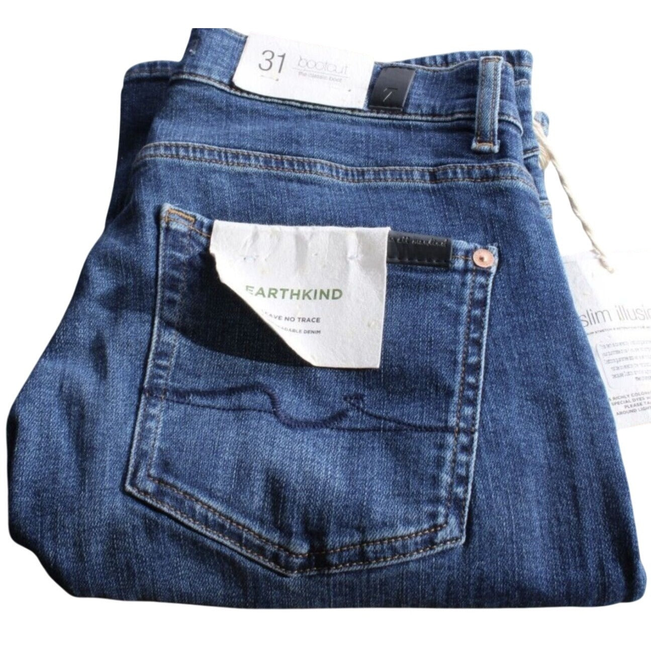 7 For All Mankind Women's Classic Bootcut Slim Illusion Jeans Size: 31 Highline