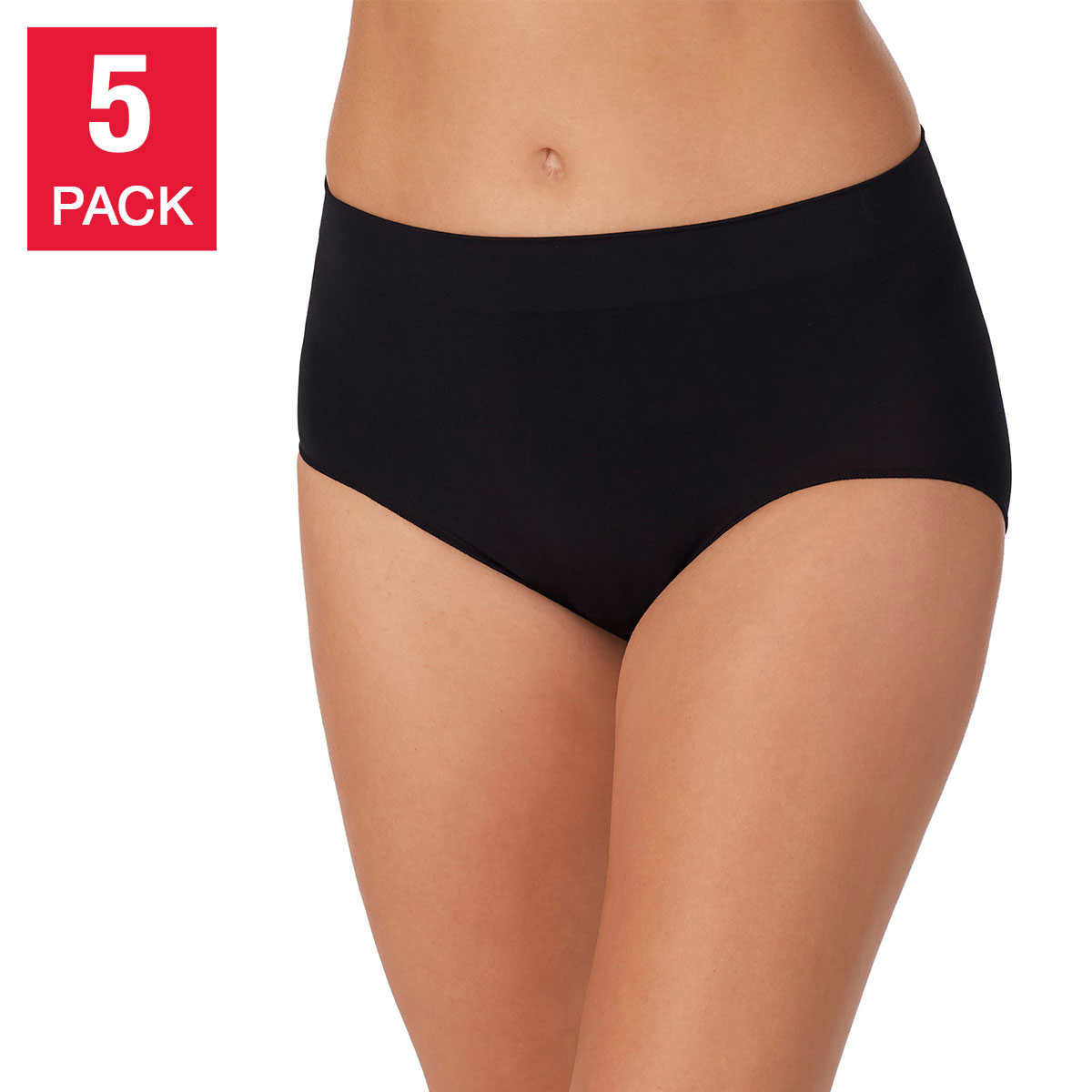 Carole Hochman Ladies' Seamless Brief, 5-pack