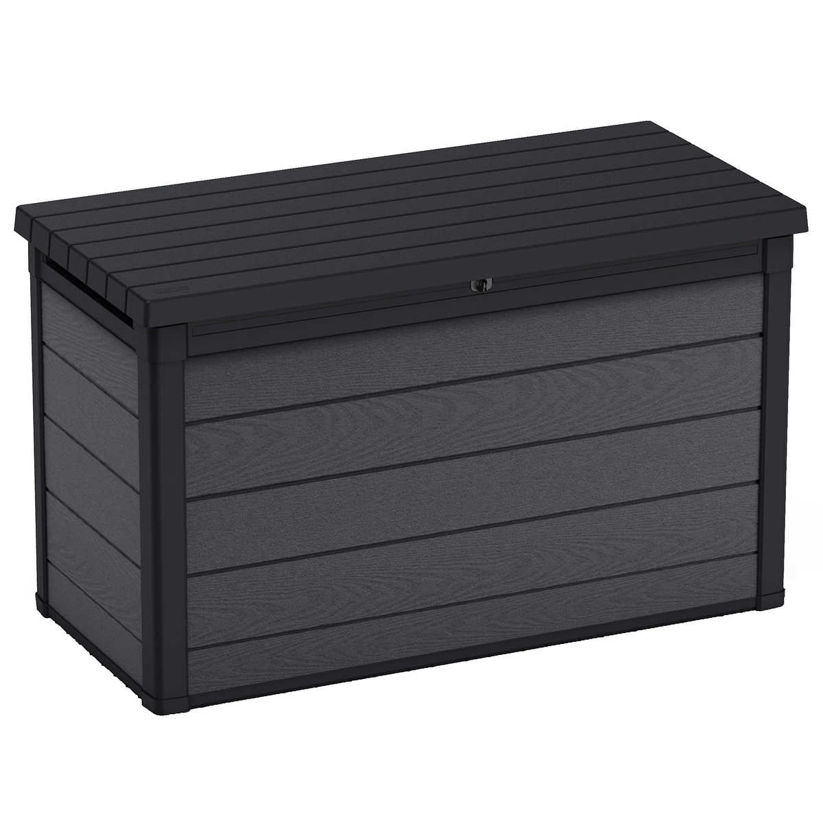 Keter Cortina 200 Gallon Large Resin Deck Box for Patio Outdoor Storag ...