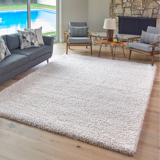 Thomasville Marketplace Luxury Shag Rugs, Color: Cream, Rug Size: 5 ft. 3 in. x 7 ft.