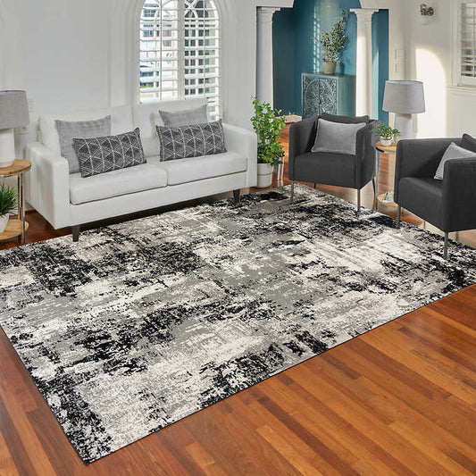 Thomasville Timeless Classic Rug Collection, Otello Color: Black, Rug Size: 8 ft. 8 in. x 13 ft.