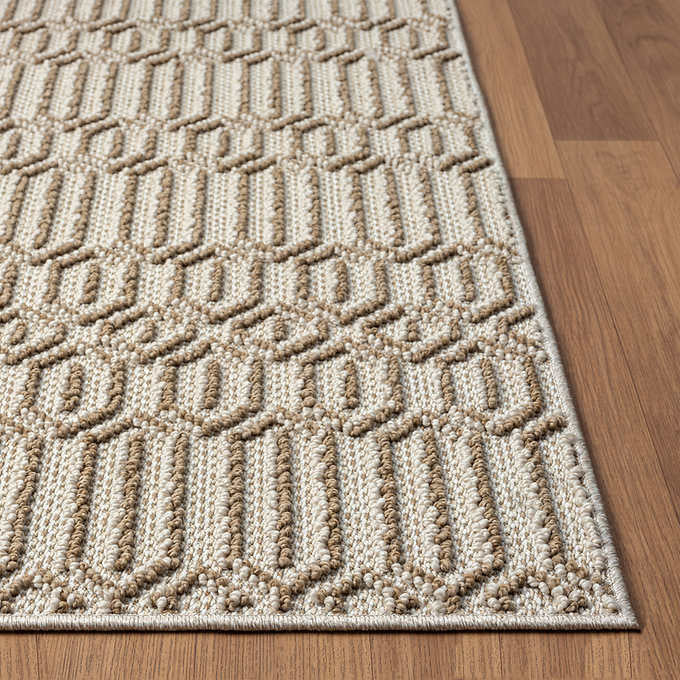 Nautica Greenwich Geometric Natural Indoor/Outdoor Area Rug