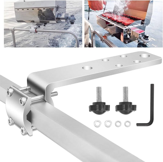 Kuuma 58182 Stow Nft Go Grill Mount in/outboard Rail 7/8 Inch-1.25 Inch Od