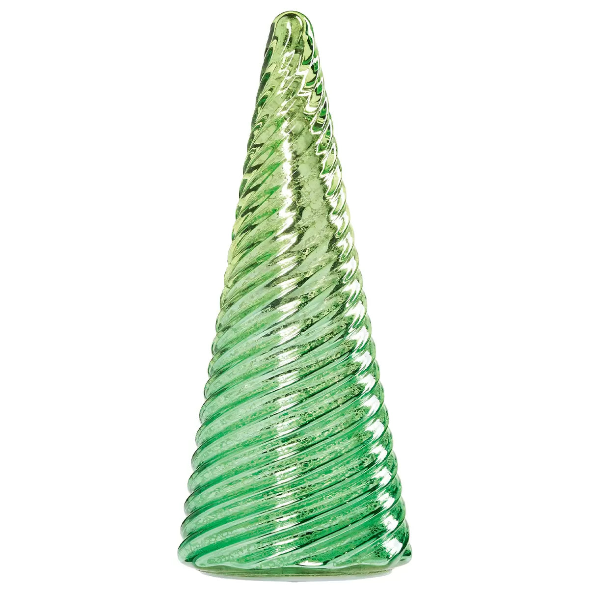 LED Glass Trees Green 5 Pack