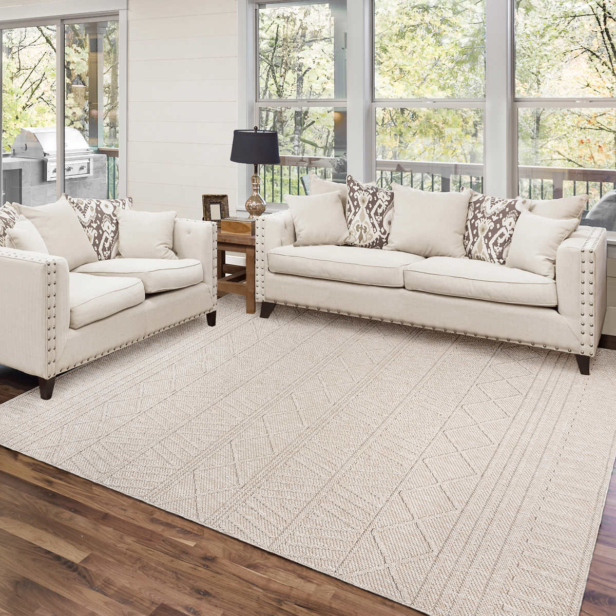 Regent Area Rug Collection, Lana Beige Rug Size: 7ft. 10in. x 10ft.