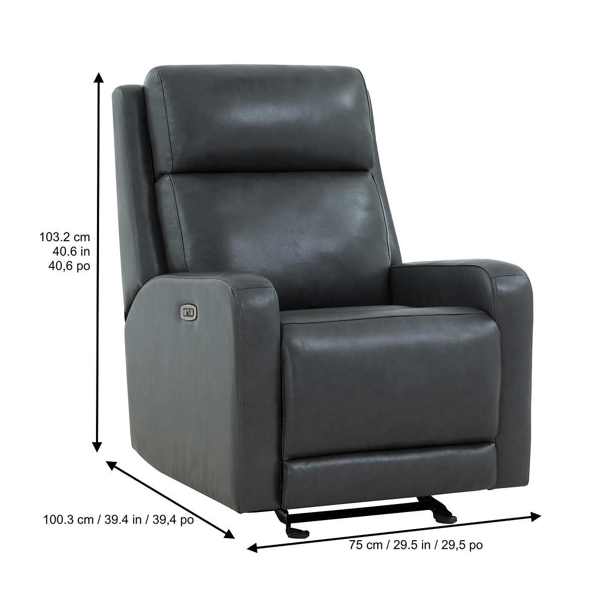 Arnie Leather Power Glider Recliner