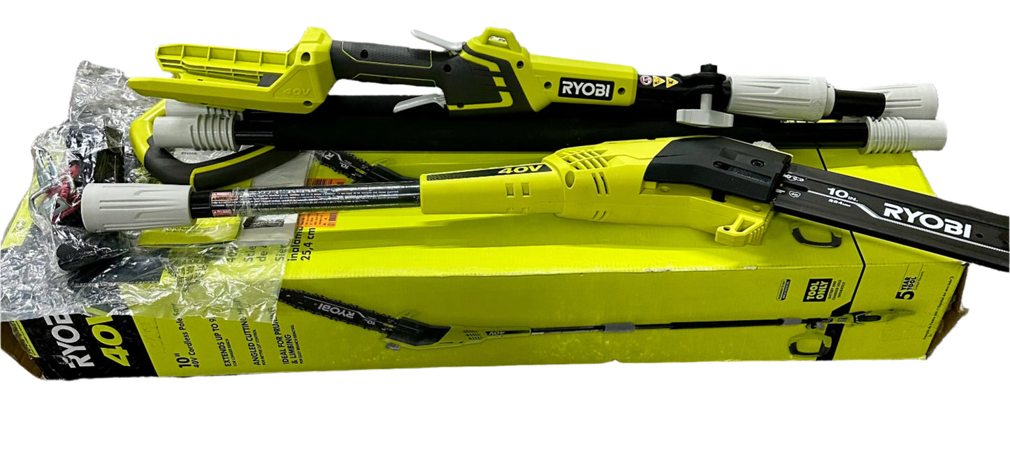 RYOBI 40V 10 in. Cordless Battery Pole Saw (Tool-Only)