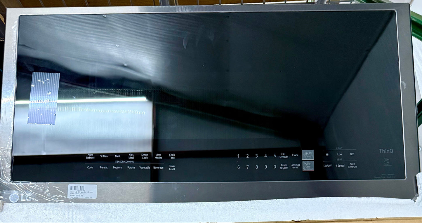 LG 2.0 cu. ft. Smart Wi-Fi Enabled Over-the-Range Microwave Oven with EasyClean