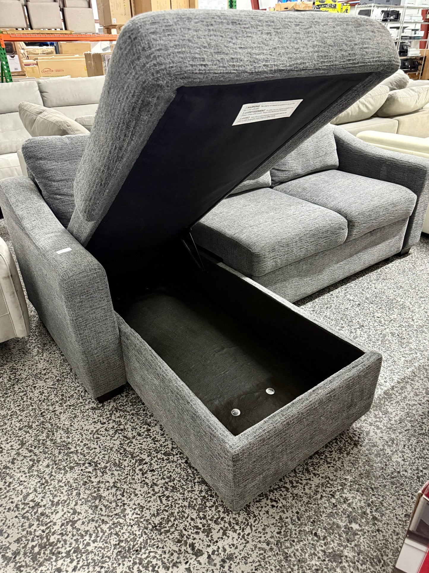 Coddle Aria Fabric Sleeper Sofa with Chaise