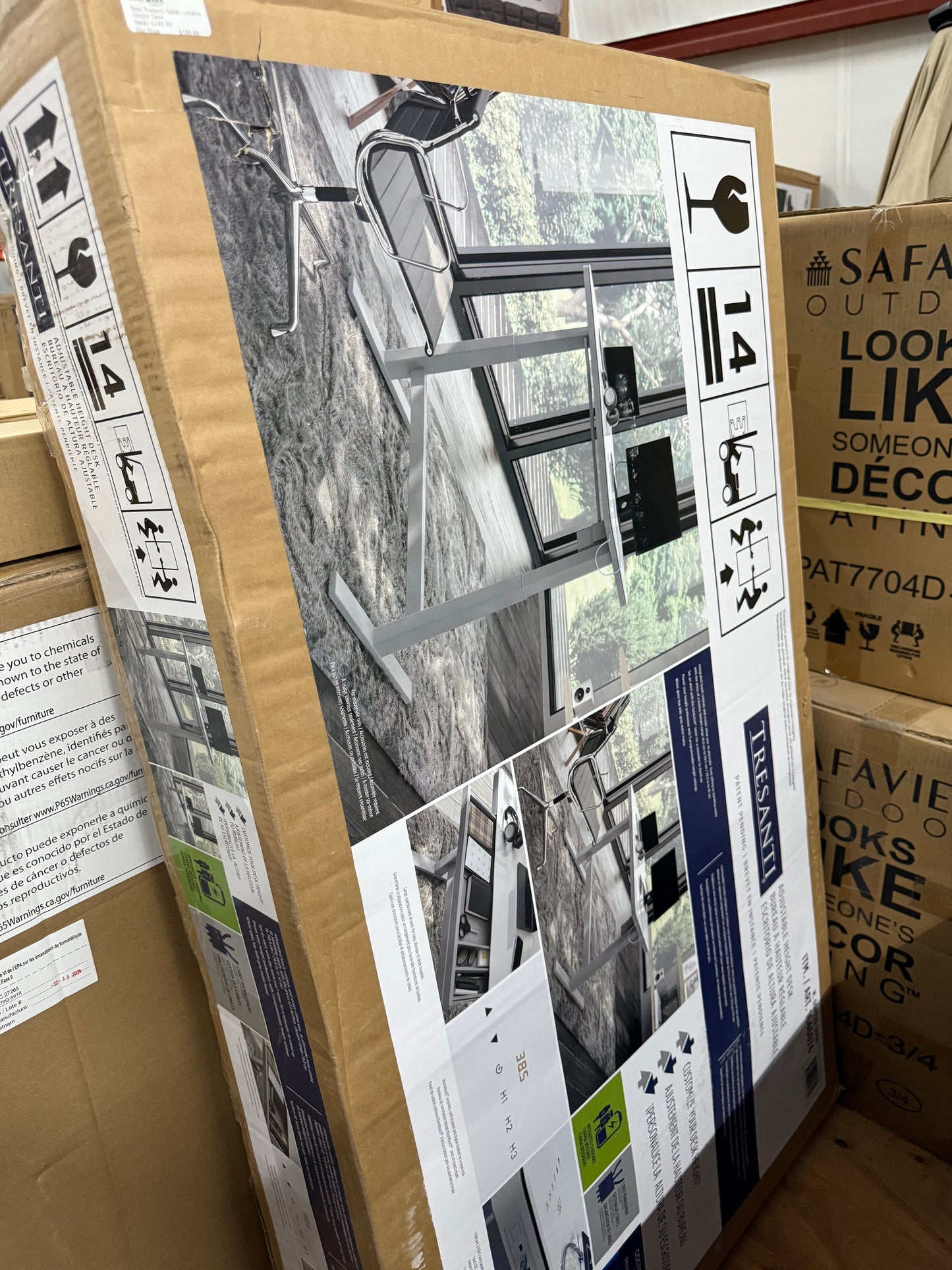 Tresanti Geller 47” Adjustable Height Desk