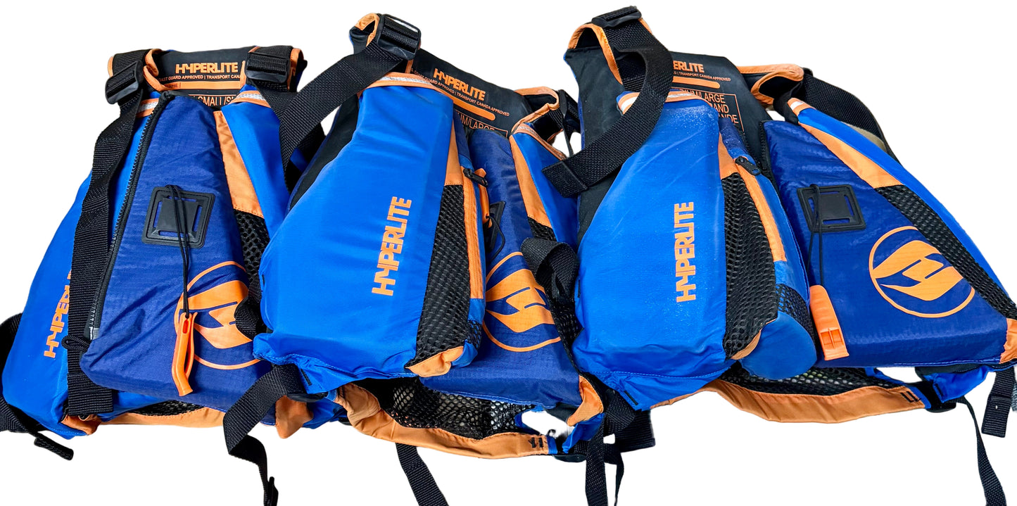 Hyperlite Paddling Vest Adult Sizing