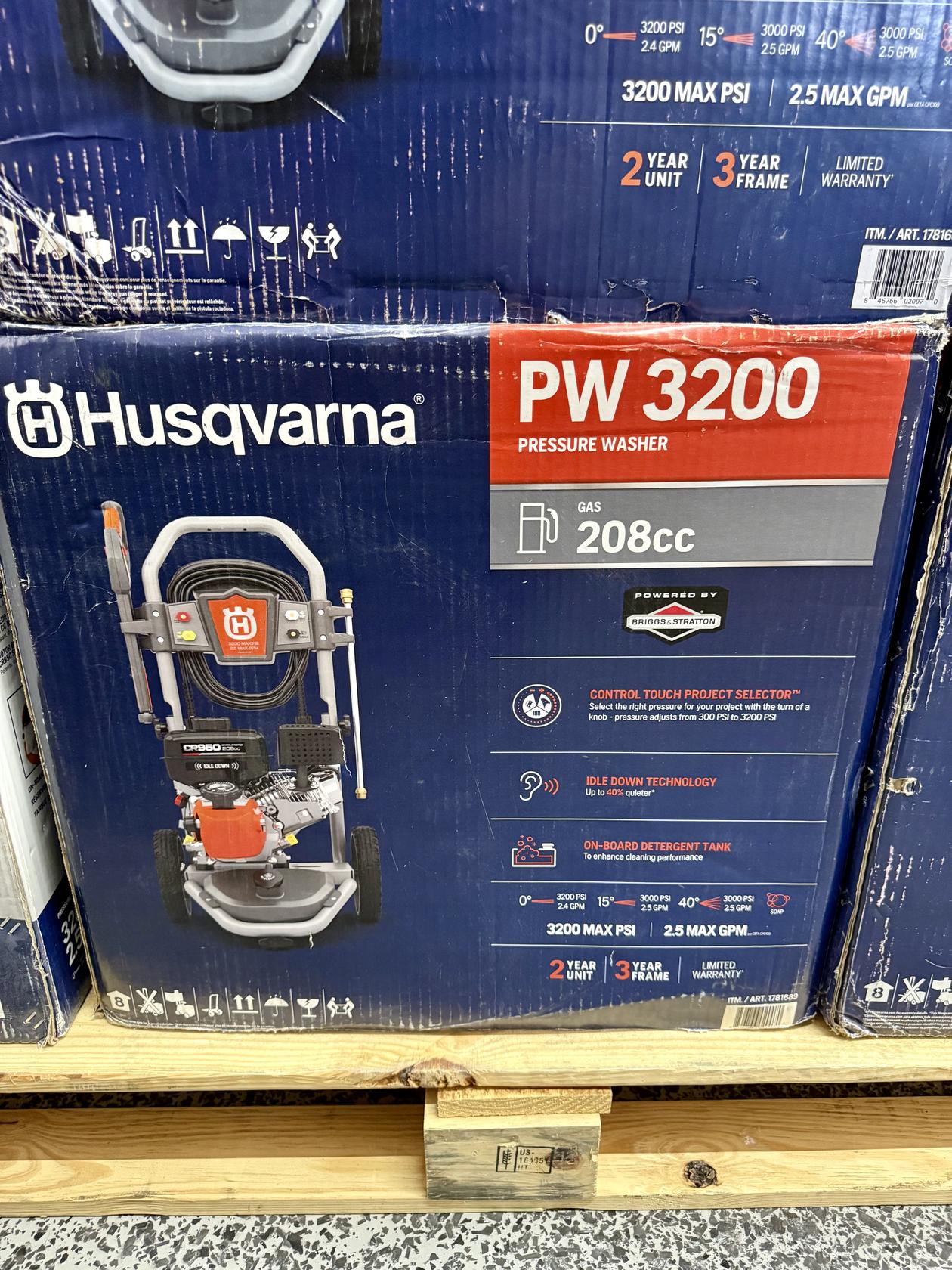 Husqvarna 3200 PSI Gas Powered Pressure Washer
