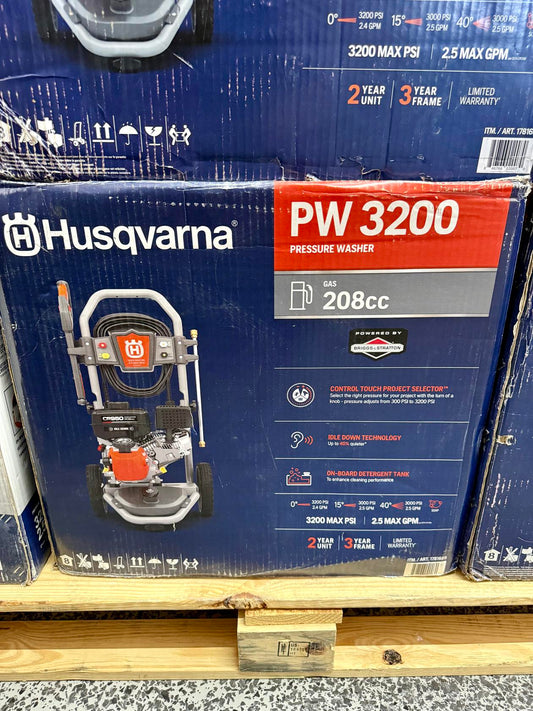 Husqvarna 3200 PSI Gas Powered Pressure Washer
