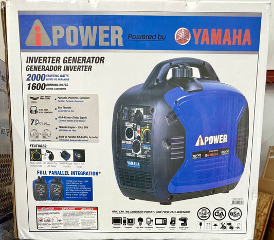 A-IPower 1600W Running / 2000W Peak Yamaha Powered Gas Inverter Generator