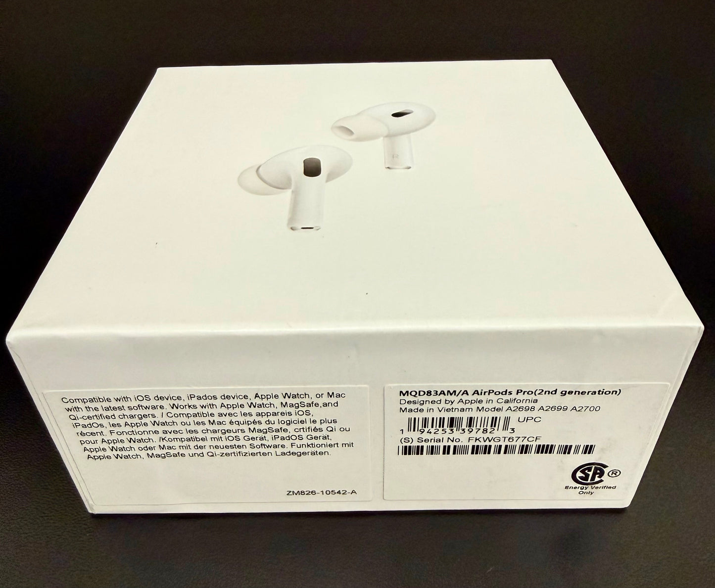 Apple AirPods Pro (2nd Generation) – MQD83AM/A