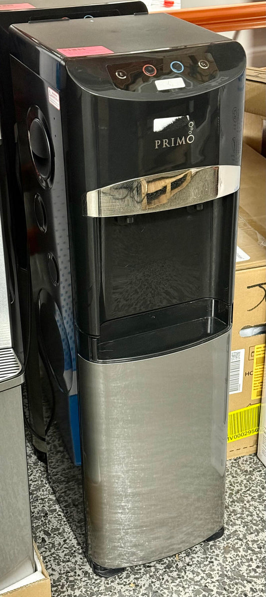 Primo Electronic Control Black and Stainless Steel Bottom Load Water Cooler