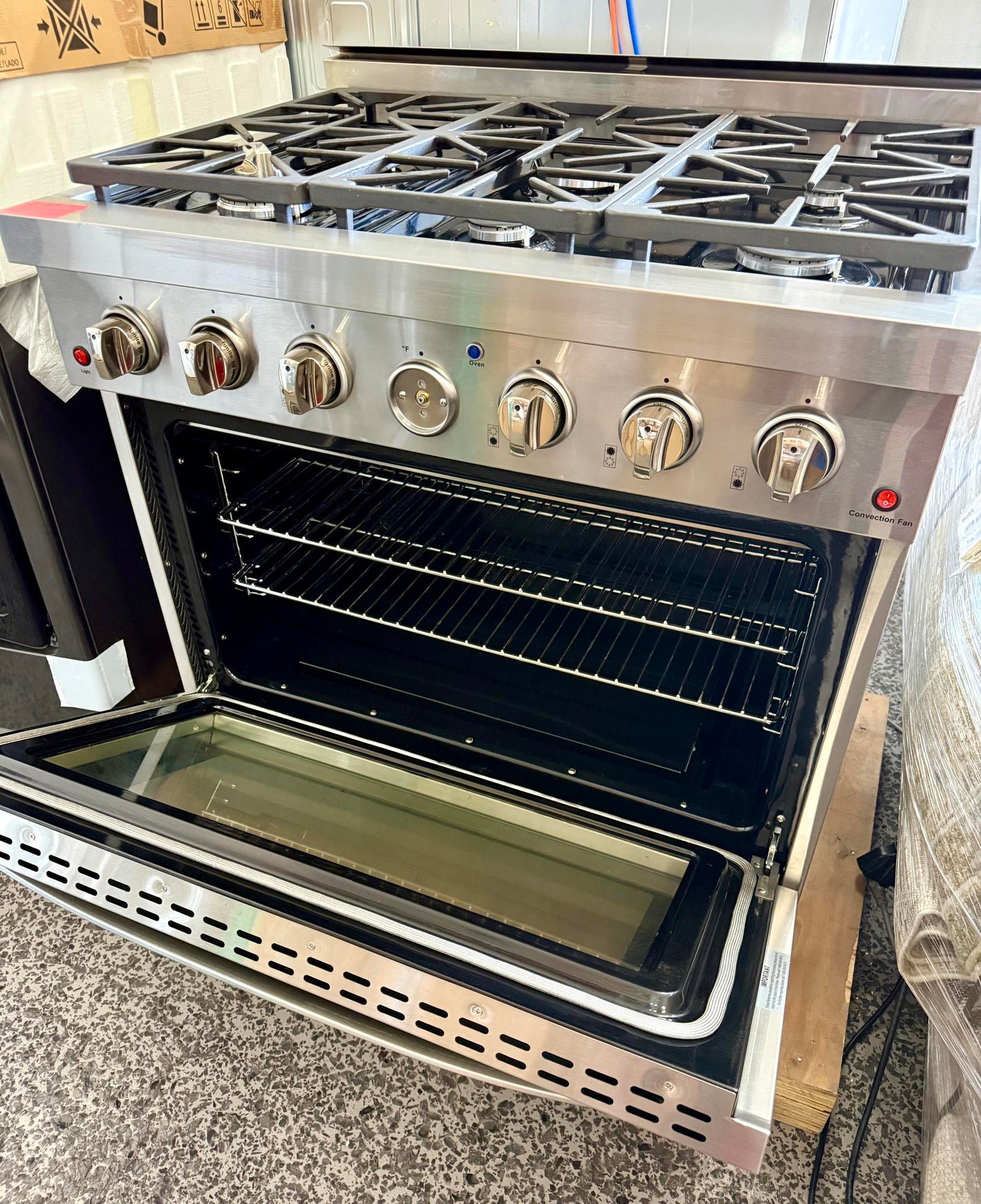 NXR 36 Inch. Freestanding Gas Range with 6 Italian Sealed Burners