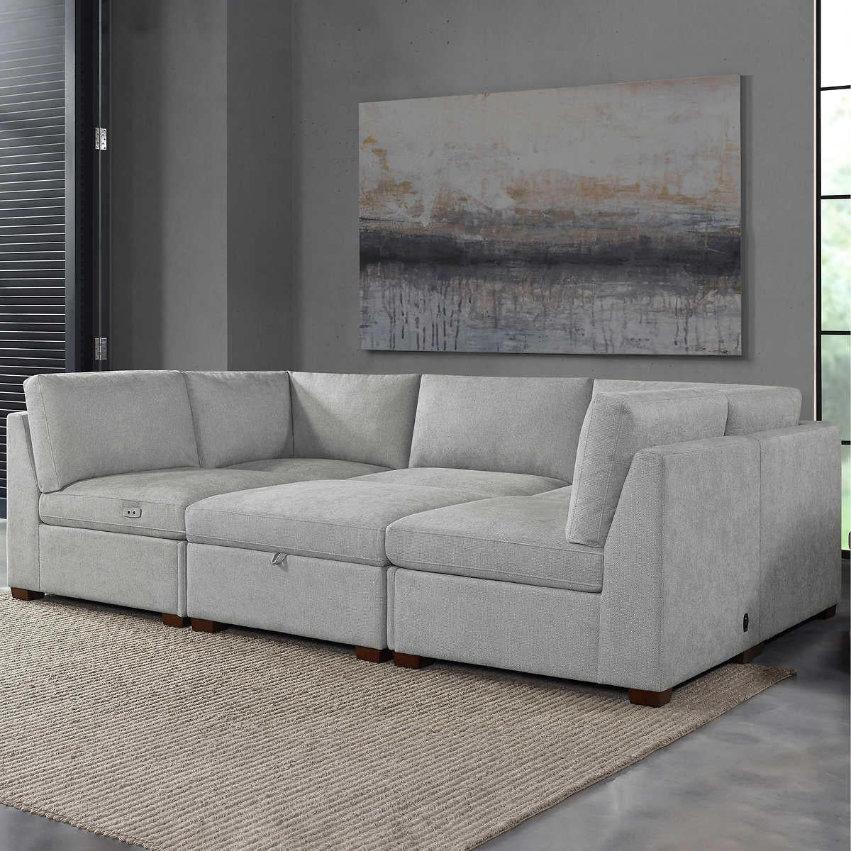 Thomasville Rockford 6-piece Fabric Modular Sectional