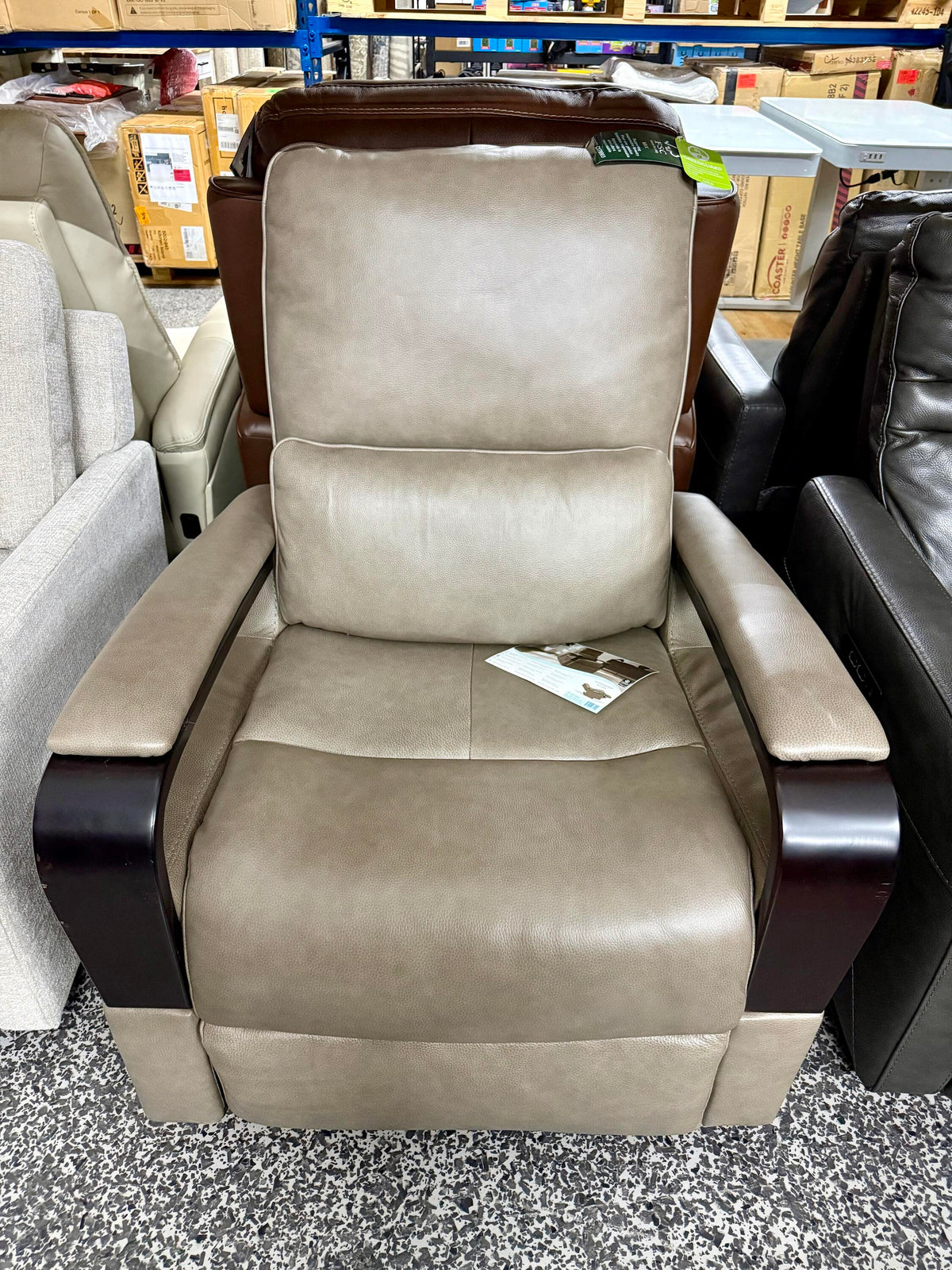 Shayne Leather Power Recliner with Power Headrest