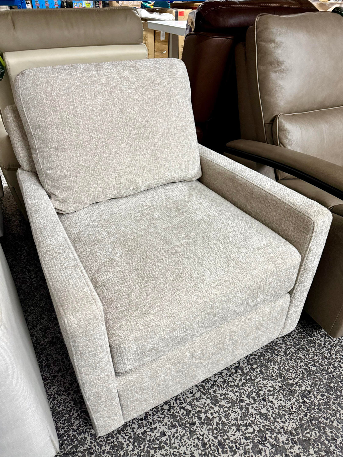 Henredon Marley Fabric Swivel Accent Chair