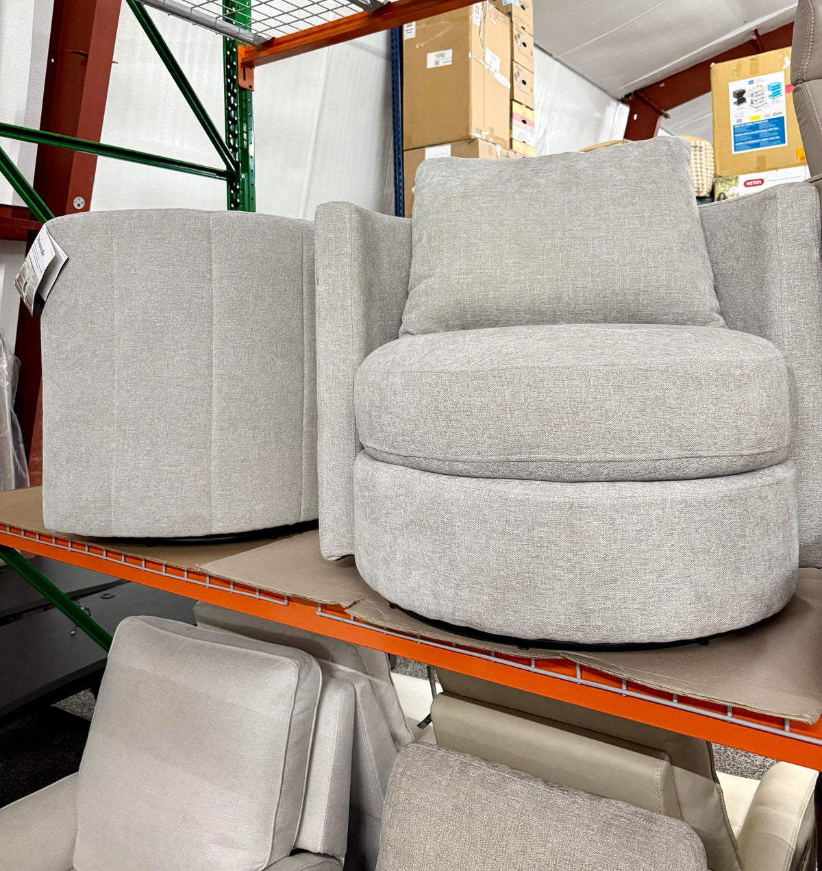 Thomasville Davos Swivel Chairs, 2-pack, Gray