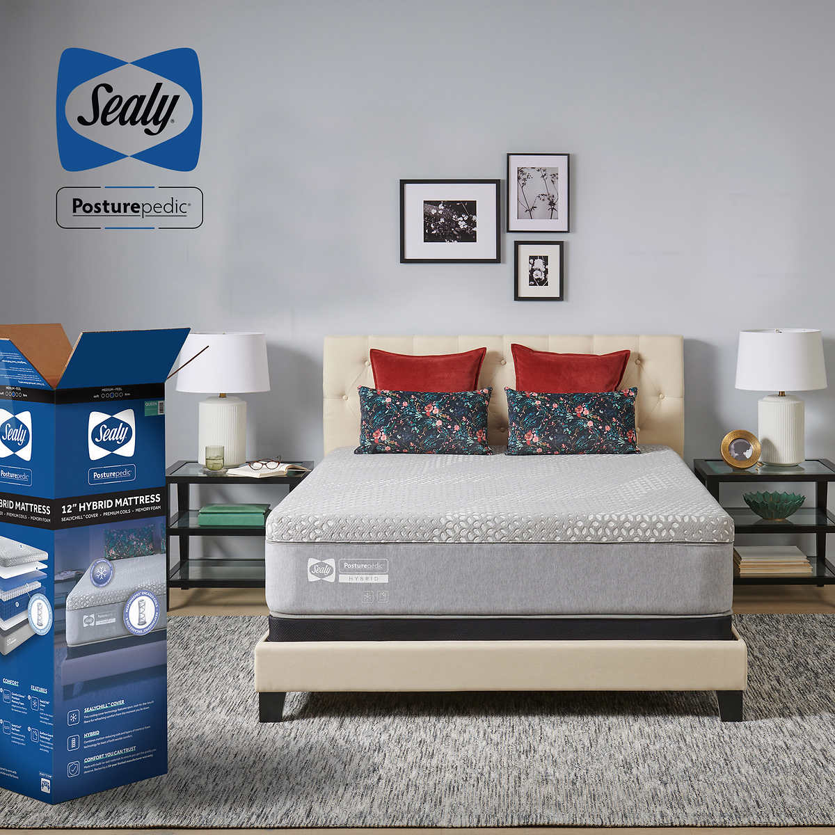 Sealy Posturepedic 12" Hybrid Mattress - Cal King