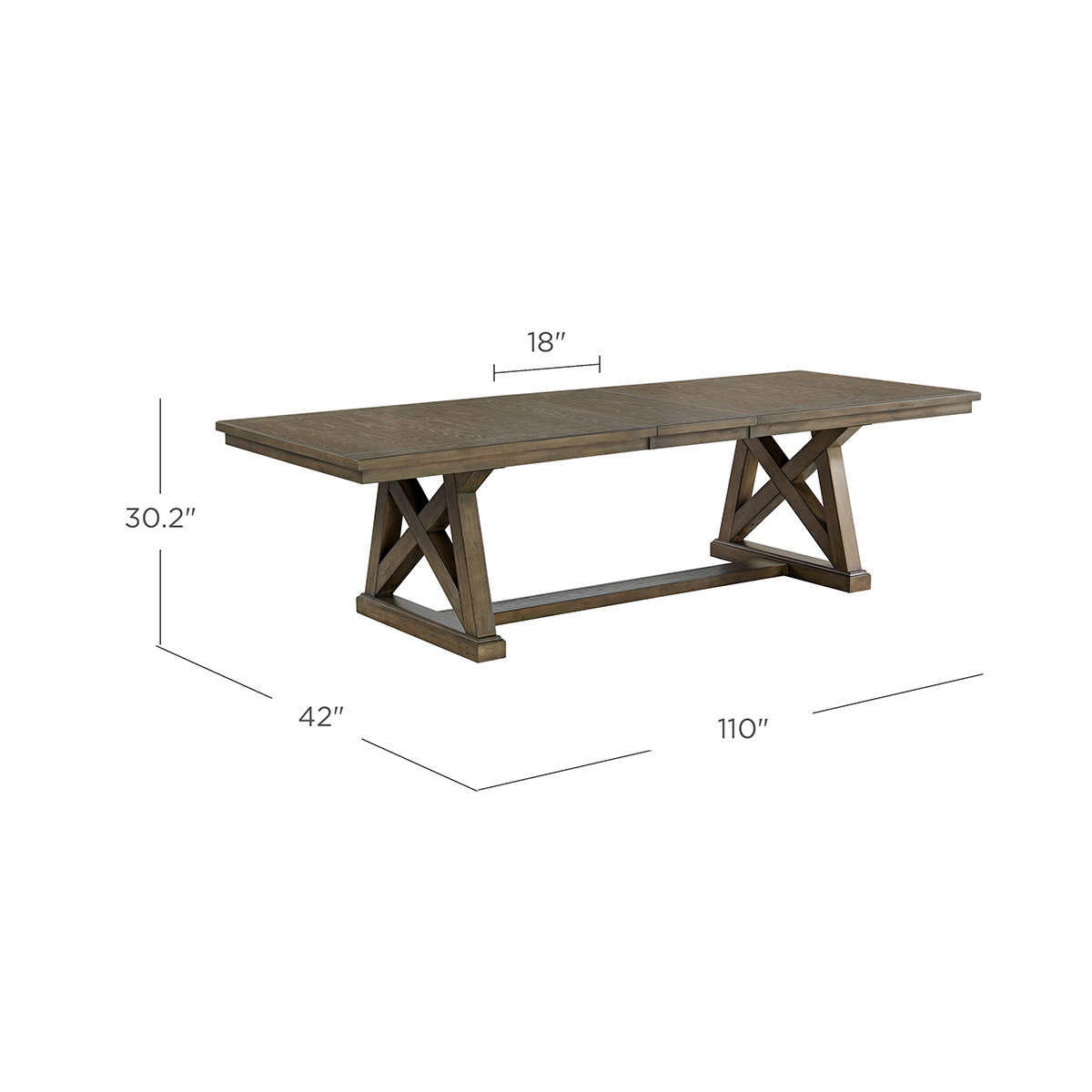 Laredo 110” Extending Dining Table