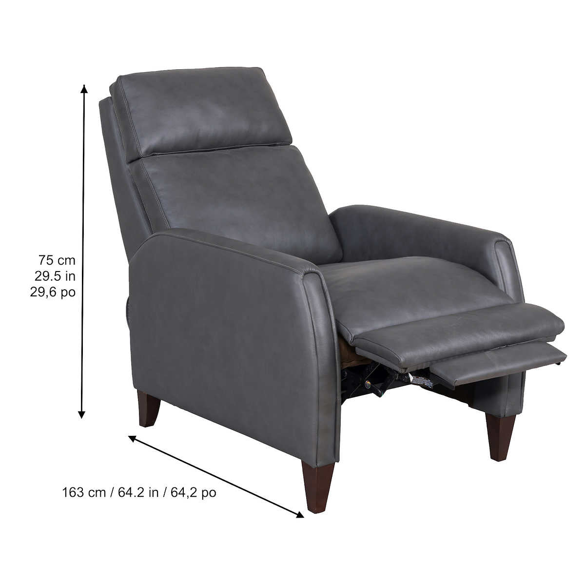 Decklyn Leather Pushback Recliner