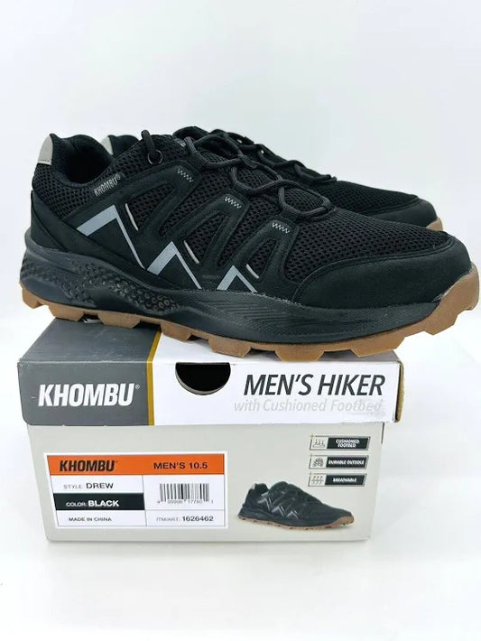 Khombu Drew Men's Black Hiking Trail Shoe(Size 10.5)