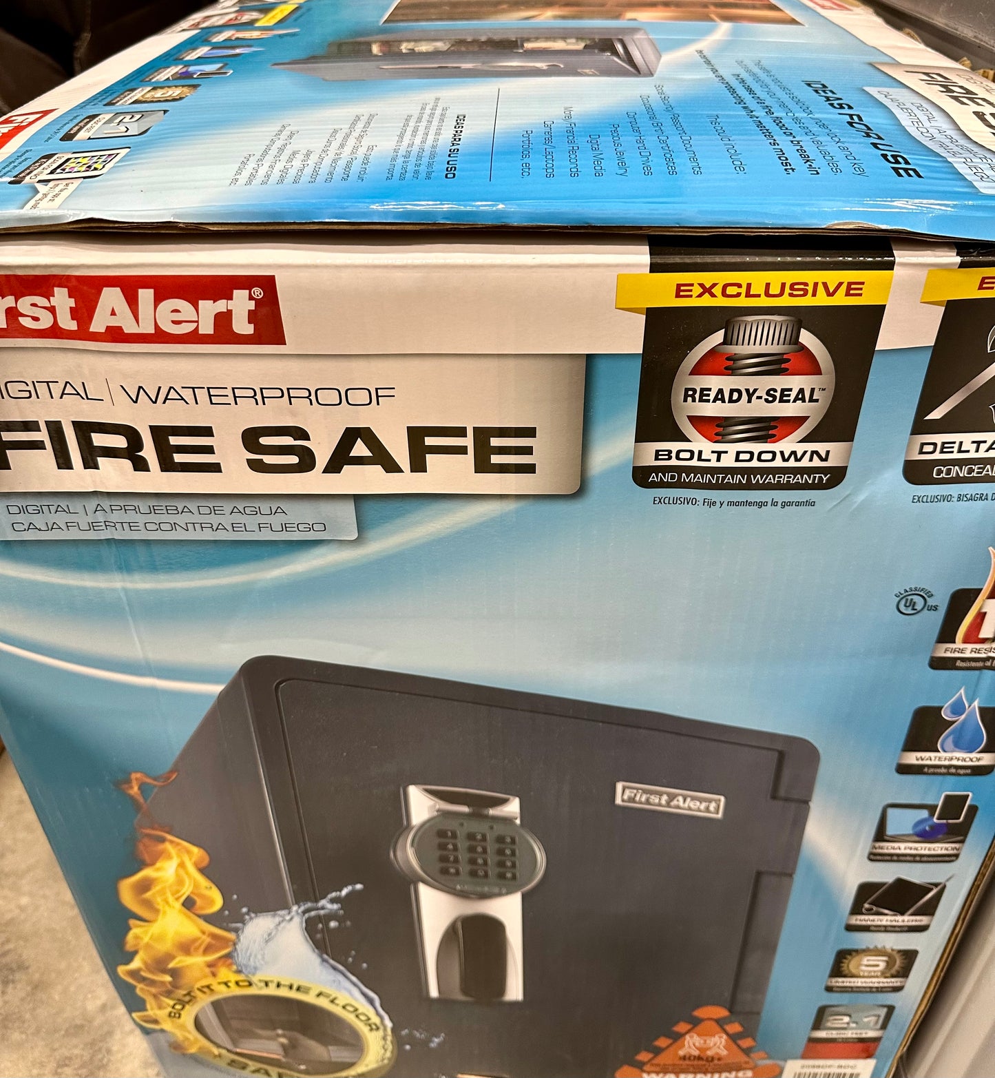 First Alert 2.14 cu. ft. Digital Ready-Seal Waterproof Fire Resistant Safe
