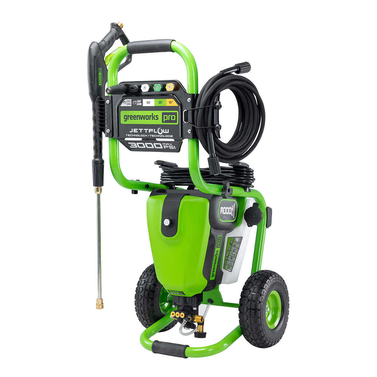 Greenworks 3000 PSI Electric Pressure Washer Combo Kit