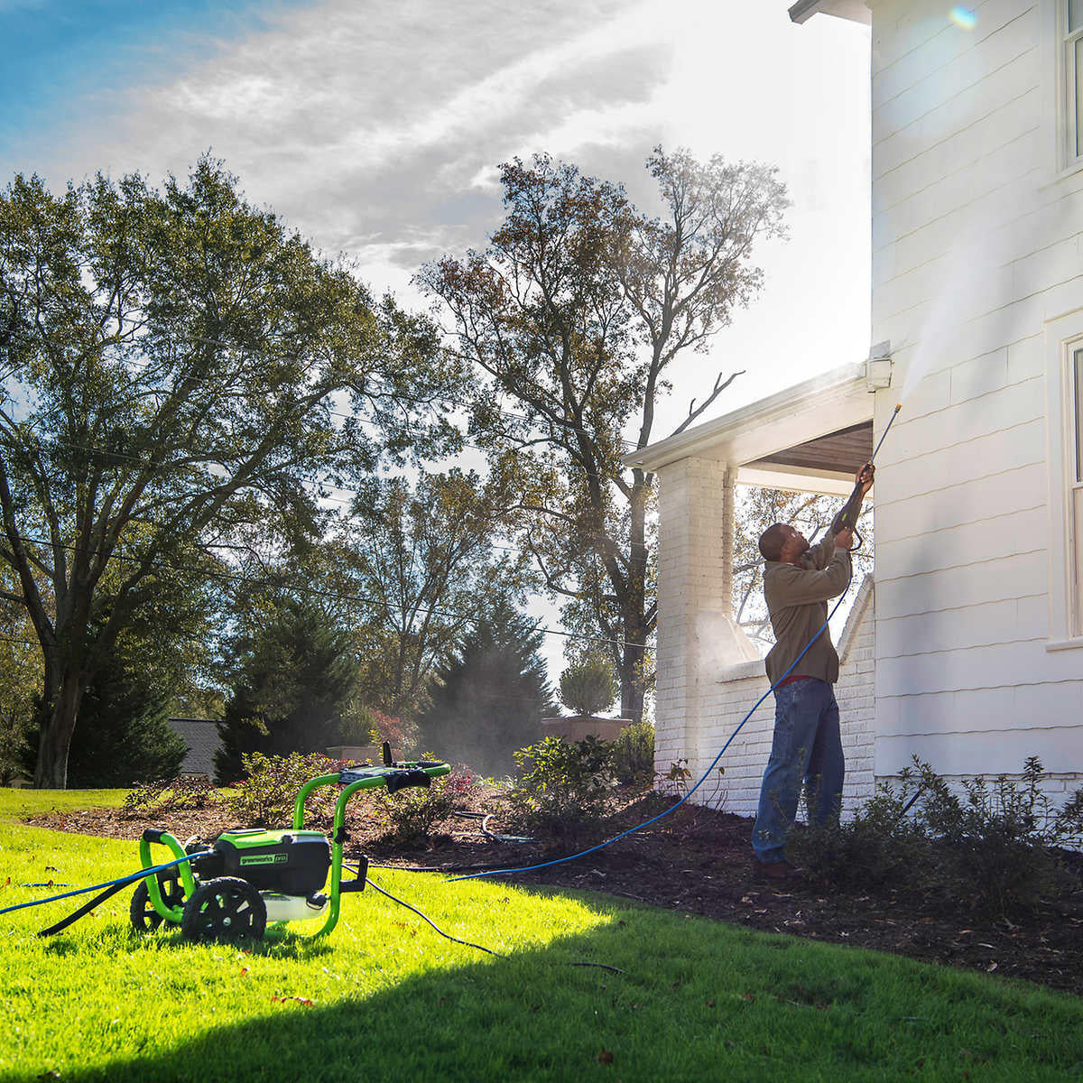 Greenworks 3000 PSI Electric Pressure Washer Combo Kit