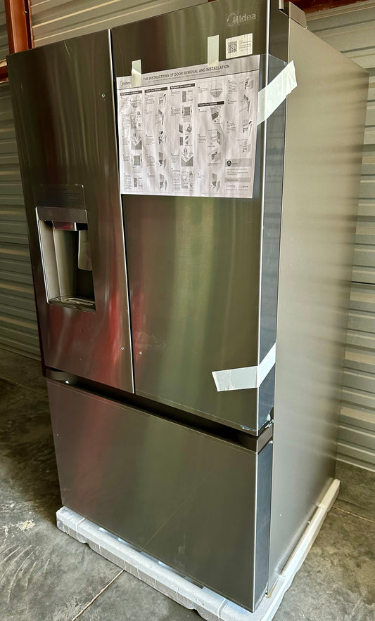 Midea 29.3 cu. ft. French Door Bottom Freezer in Stainless Steel
