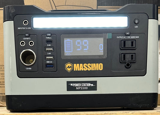Massimo 500W 12V Portable Lithium Battery Power Station