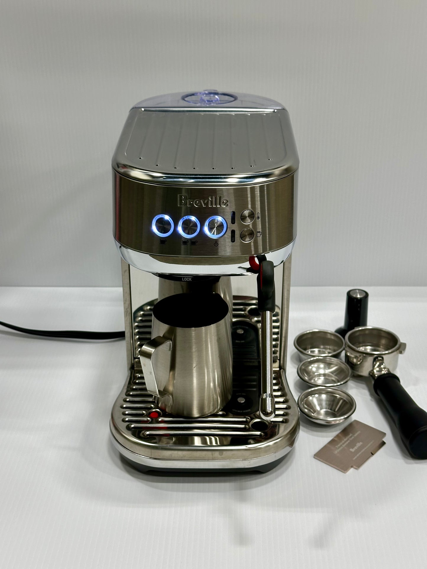 Breville Bambino Plus Espresso Machine,64 Fluid Ounces, Brushed Stainless Steel, BES500BSS