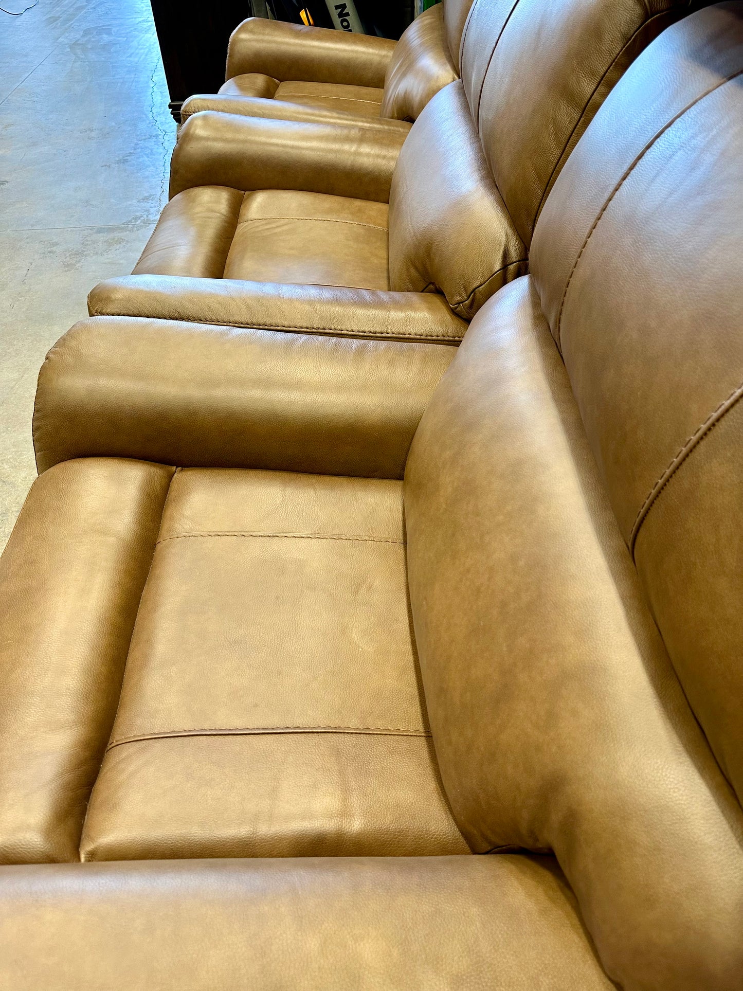 Barcalounger Presley Leather Power Rocker Recliner with Power Headrest