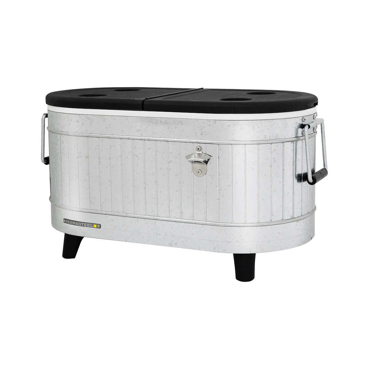 Permasteel 80 Quart Portable Cooler in Galvanized Steel