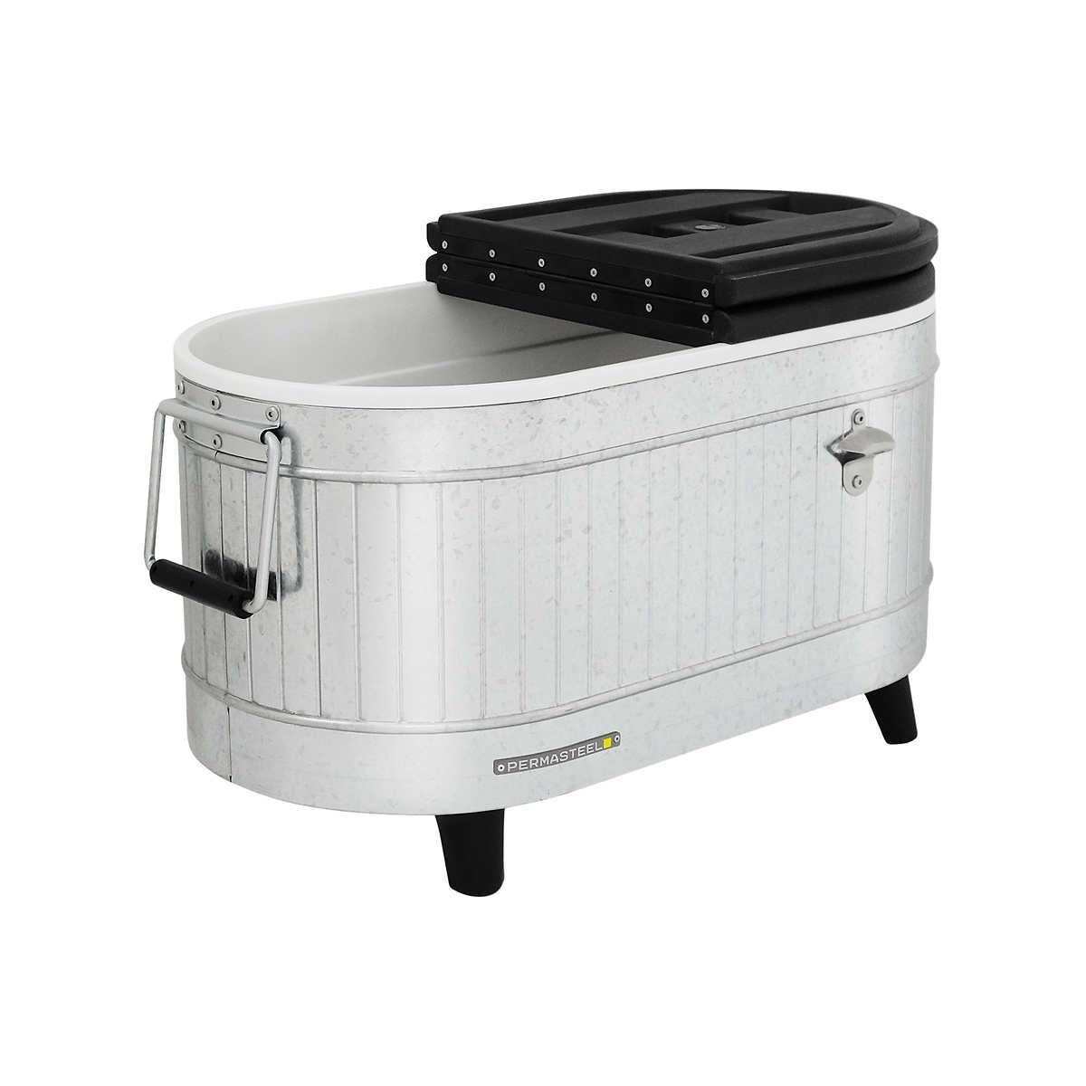 Permasteel 80 Quart Portable Cooler in Galvanized Steel