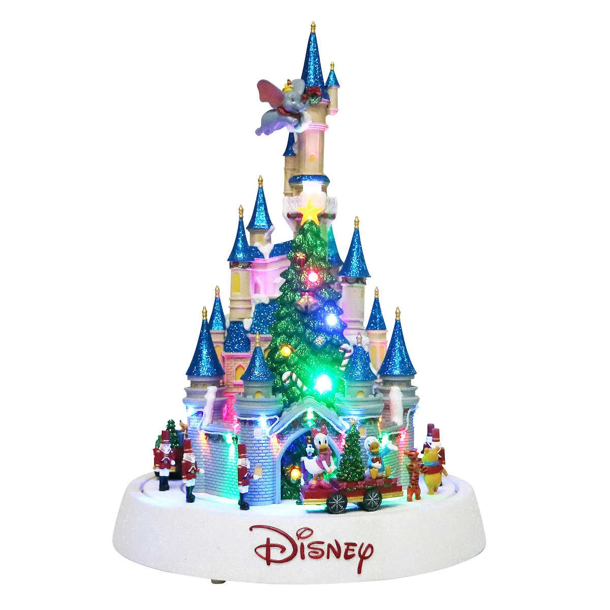 Disney Animated Holiday Castle with Parade, Lights & Music