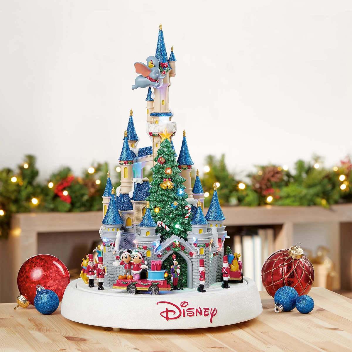 Disney Animated Holiday Castle with Parade, Lights & Music