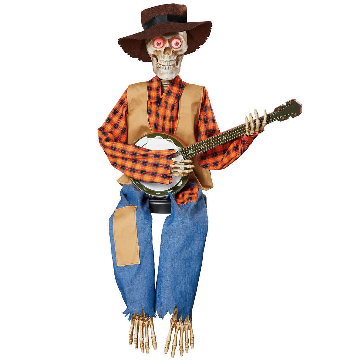 Halloween Animatronic Banjo Skeletons 2-pack