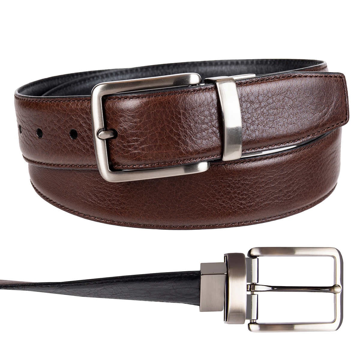 Kirkland Signature Men's Reversible Leather Belt