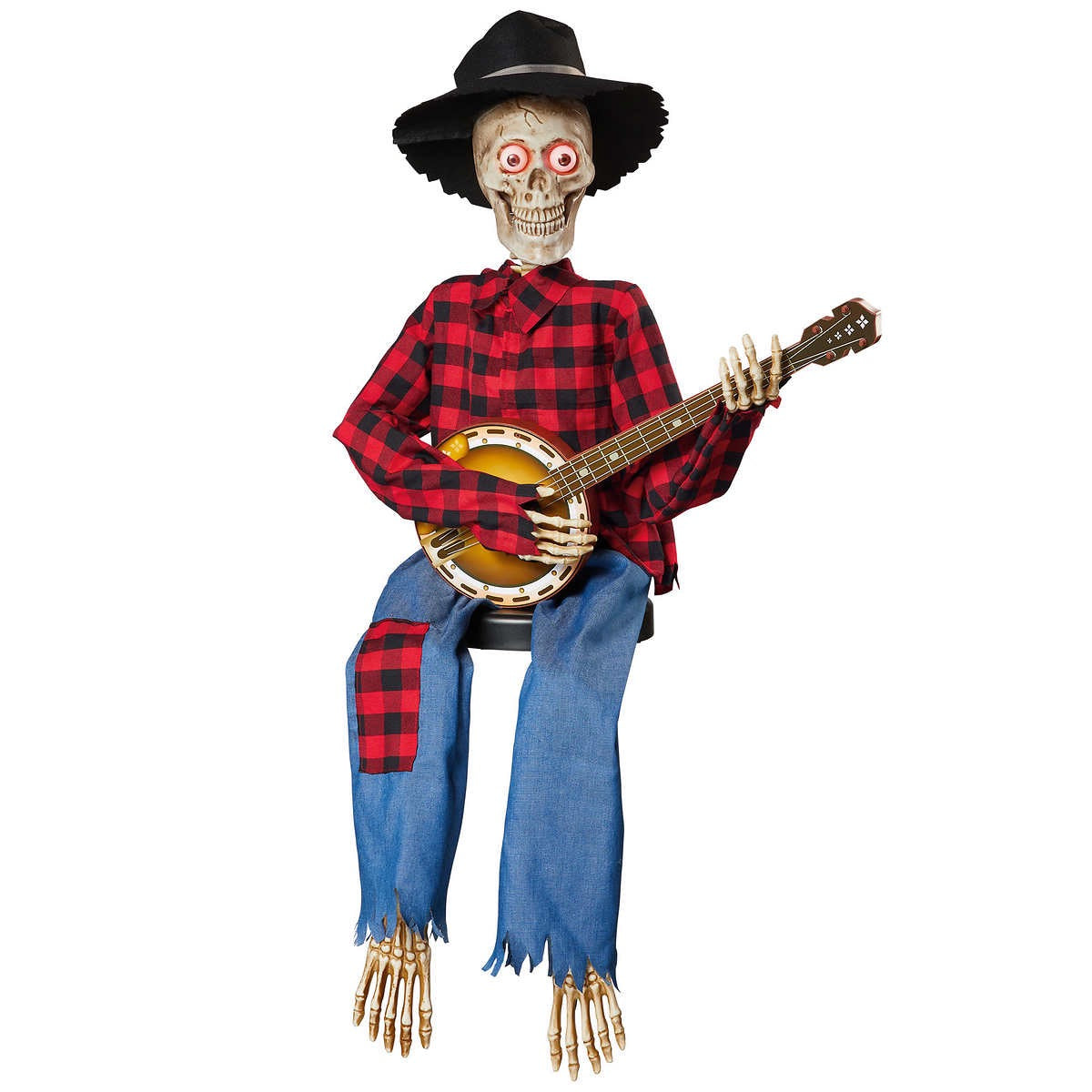 Halloween Animatronic Banjo Skeletons 2-pack