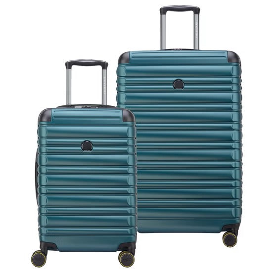 Delsey Paris Hardside Luggage Set, Black or Green, 2 piece