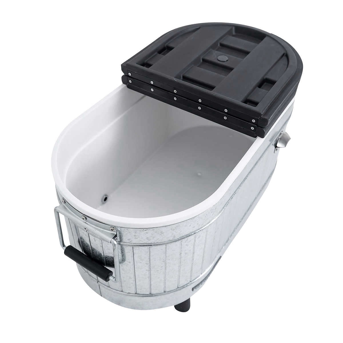 Permasteel 80 Quart Portable Cooler in Galvanized Steel